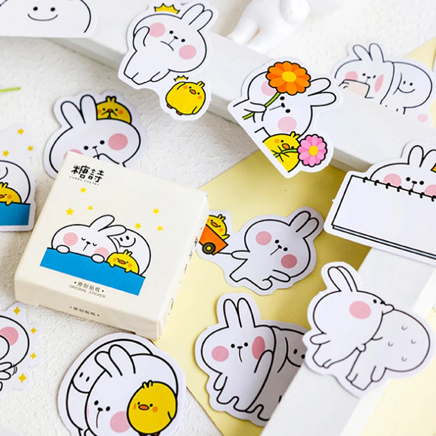 20 упаковок/партия наклейки для телефона Kawaii Мультяшные в коробке с изображением