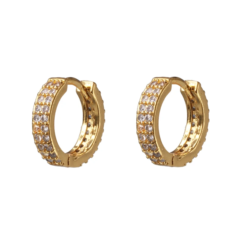 FASHIONSNOOPS Hot Cute Statement Crystal Earrings For Women Girl Party Earring Jewelry Gift HOOPS EARRINGS - Окраска металла: 506-WH