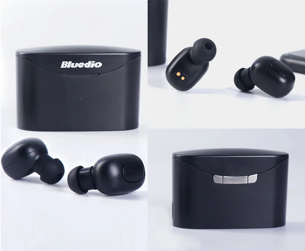 Bluedio TWS Близнецы истинные беспроводные наушники Мини Bluetooth гарнитура с зарядной коробкой гарнитуры