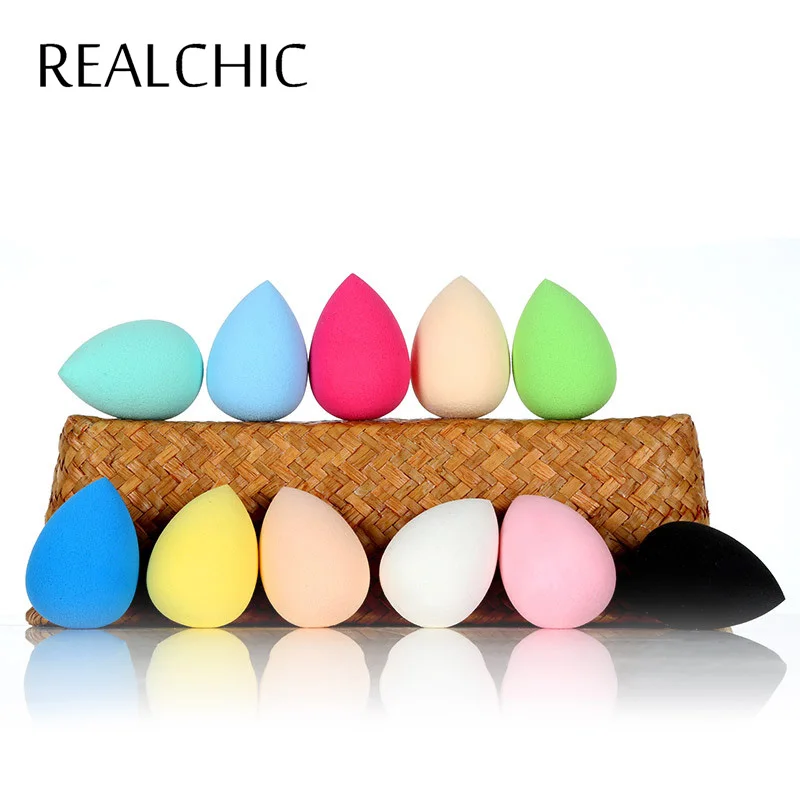 10 шт. Макияж Основа для макияжа лица Губка Пуховки пудры безупречный