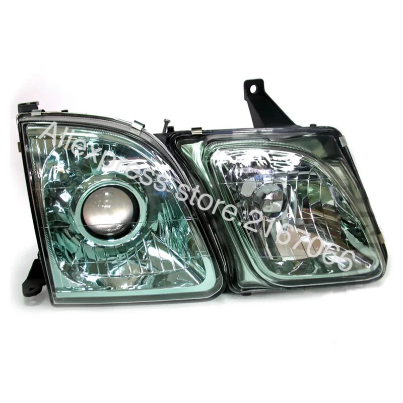 2 шт. фары для LEXUS LX470 1998 1999 2000 2001 2002 2003 2004 2005 2006 2007 левый и правый зеленый оттенок