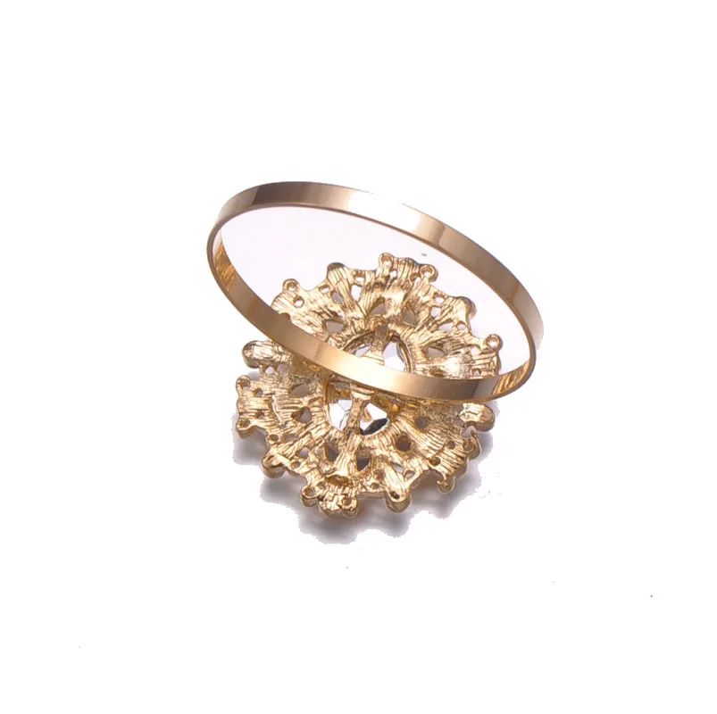 (L0466 ring) 30mmX34mm 50 шт./лот шлепанцы со стразами в винтажном стиле Для салфеток Кольца