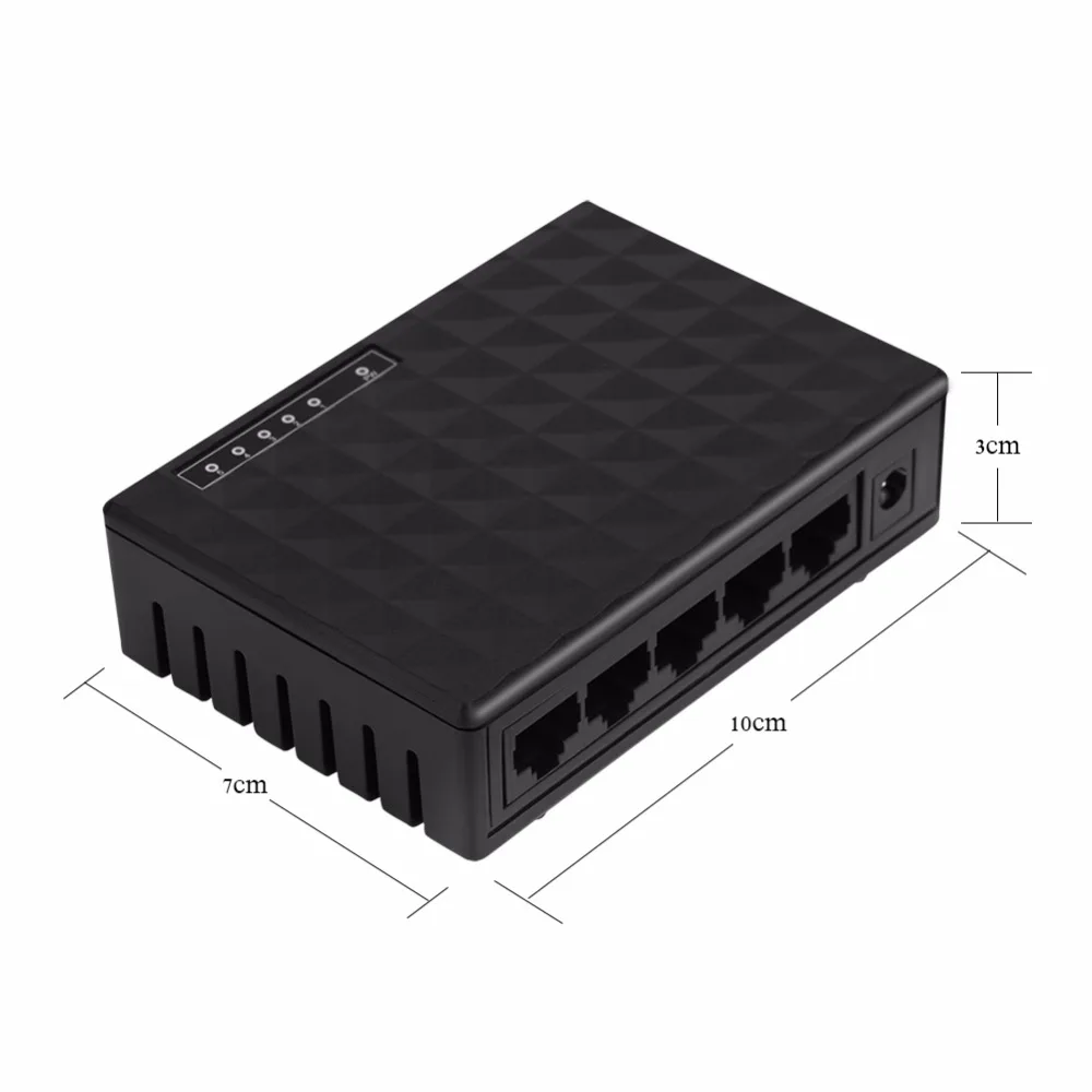 Сетевой коммутатор на 10/100 Мбит/с 5 портами для быстрой локальной сети Ethernet LAN RJ45 Vlan