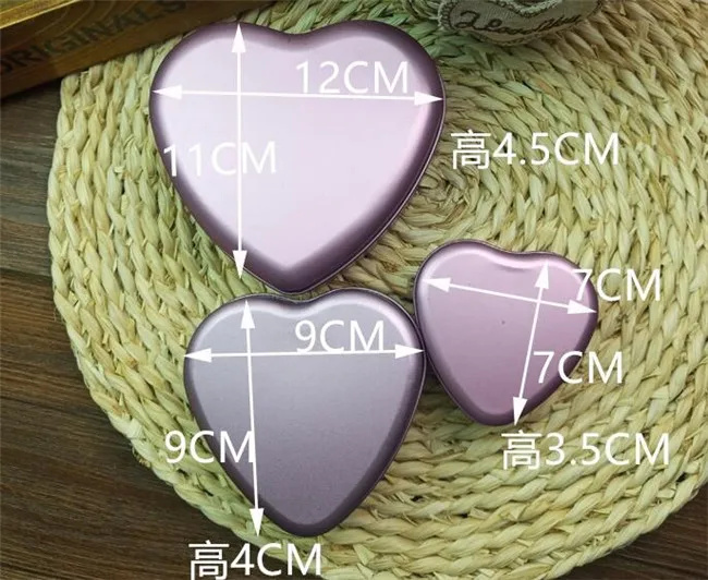 5 шт./лот мини Декоративный металл жестяные в форме сердца Свадебная коробочка для сладостей вечерние сувенирный подарок Жесть Карамельный цвет коробка для хранения(mix Цвет s