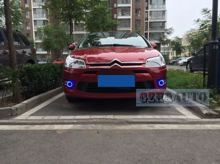 Автомобильные аксессуары Hengtie ангельские глазки фары для Citroen C-QUATRE C4 2008-2011 дневные ходовые противотуманные фары
