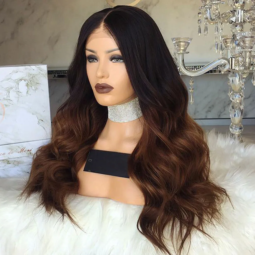 1b/30 Омбре кружевные передние человеческие волосы парики с детскими волосами