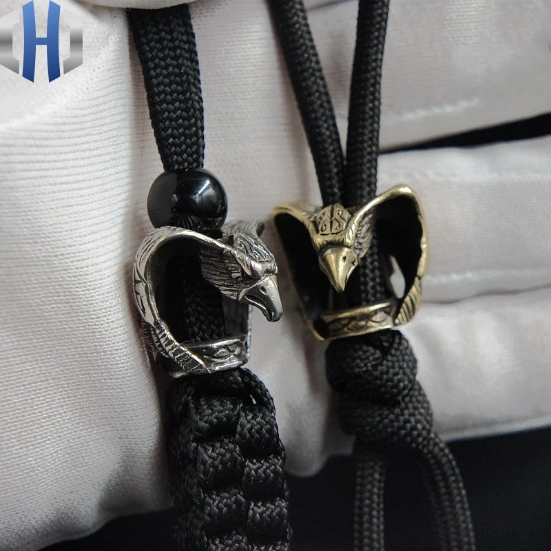 

Brass Eagle Knife Pendant Copper Eagle Knife Pendant DIY Handmade Umbrella Rope Fall EDC Flashlight Falling Key Paracord Beads