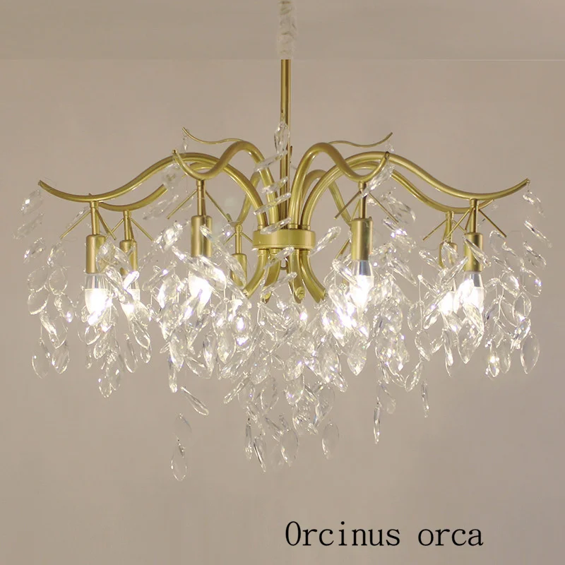 Роскошная хрустальная люстра в американском стиле гостиной ресторана спальни