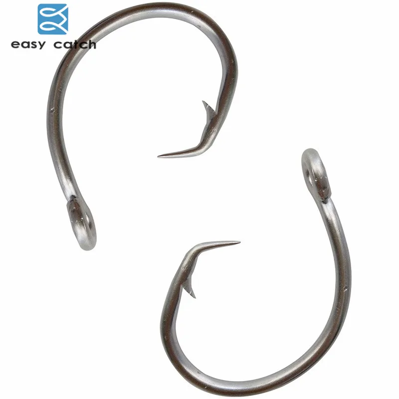 Easy Catch 50 шт. 39960 белый Смещенный тунец из нержавеющей стали кольцо размер 8/0 9/0 10/0 11/0