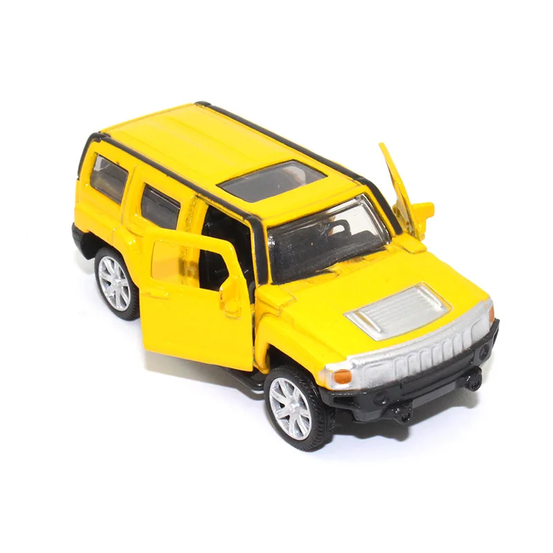 TC 1: 64 Литой Сплав модель автомобиля Hummer H2 детские игрушки открыть дверь вытянуть