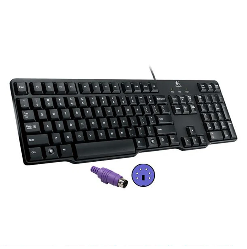 Logitech K100 классические PS/2 Проводная клавиатура