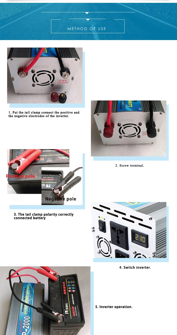 6KW Солнечный Мощность инвертор 12 V/24 V/48 V/60 V/72 V постоянного тока в переменный 220-240VAC В переменного тока, 50/60 Гц модифицированных волн конвертер