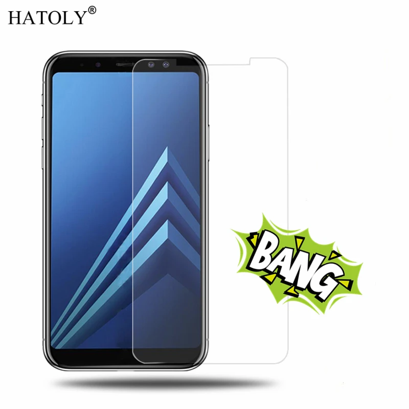 Закаленное стекло для Samsung Galaxy A6 Plus 2018 2 шт. тонкая защитная пленка A6Plus A605 HATOLY |