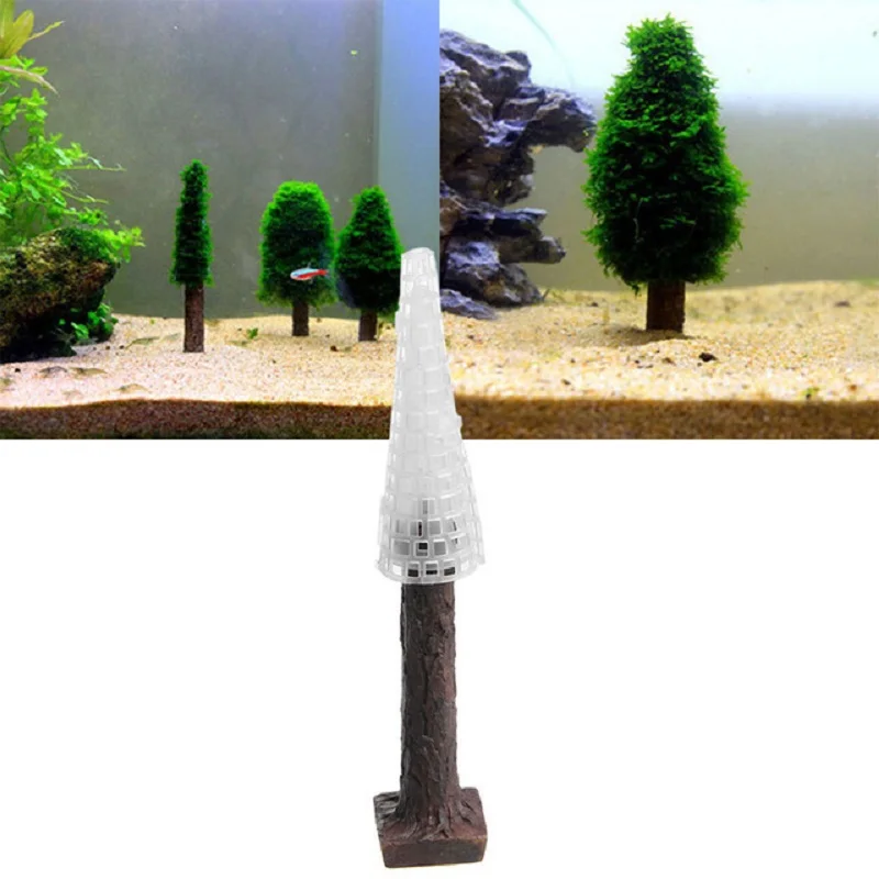 

1PC Simulation Christmas Tree Moss Holder Aquarium Aquatic Plant Decoration Christmas Gift(Moss Not Included)