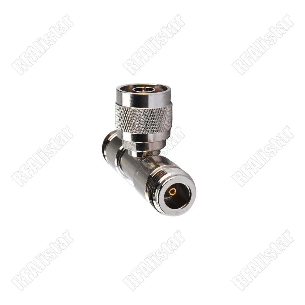 10 Pieces N Type Male to Two 2x Female Jack RF Adapter Connector Splitter 3 way T Nickel Brass | Обустройство дома
