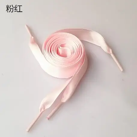 120CM pink 1 пара 2 см ширина 120 см плоская шелковая лента шнурки нейлон шнурки для обуви кроссовки спортивная обувь кружево Прямая поставка - Цвет: 120CM pink