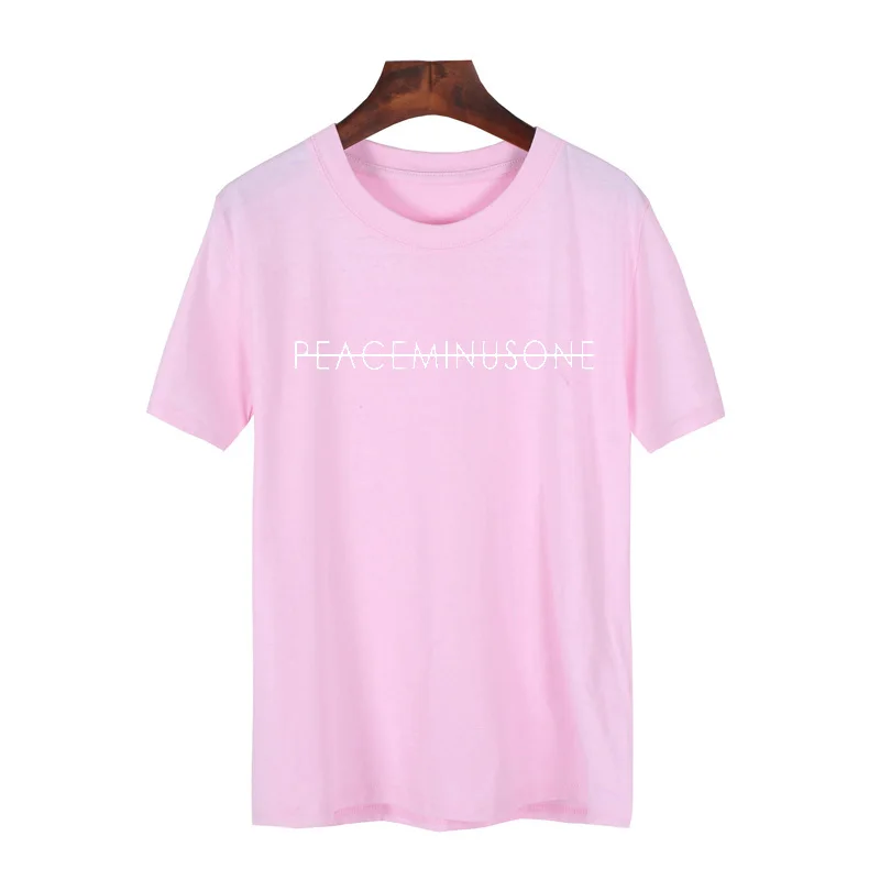 Pkorli GD Gdragon Kwon Ji Yong Peaceminusone Футболка женская Повседневная хлопковая футболка унисекс с коротким рукавом модная летняя футболка с круглым вырезом