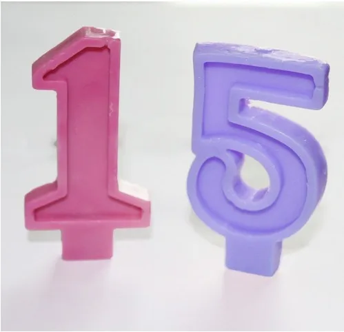 10 цифр Силиконовые свечи diy формы для изготовления конфет силиконовые формы для мыла для топперы для торта на день рождения мороженое украшения