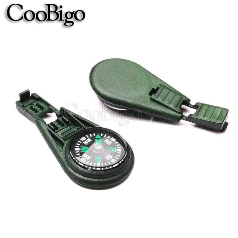 GrassGreen 1 шт. многоцветные молнии Pull Compass концы провода 2 мм Паракорд веревка нож шнур кемпинг рюкзак спасательные наборы для путешествий - Цвет: GrassGreen