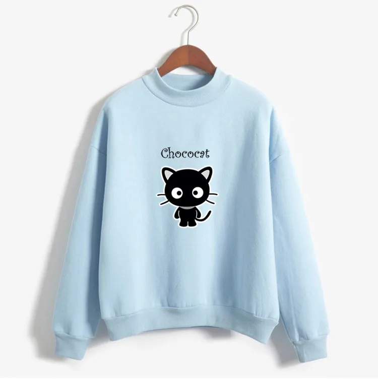

New 2019 Winter Autumn Long Sleeve Thick Casual Harajuku Sweatshirts Women Hot Cat Print Cute Hoodies Moleton Feminino Oversize