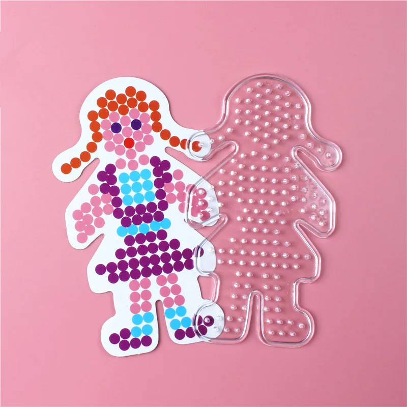 3D головоломка Pegboards шаблоны для Хама бусины игрушки 5 мм Perler бисер Развивающие игрушки для детей искусство ручной работы