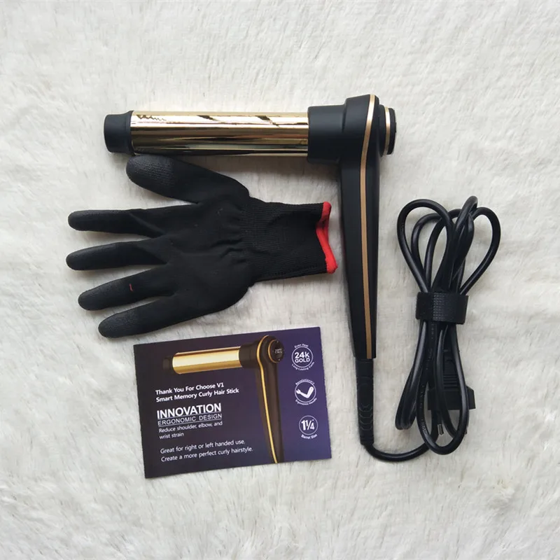 Электрический бигуди для волос 7 форм евровилка медная трубка 2018 дюйма с функцией