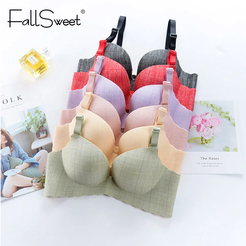 Женские бесшовные бюстгальтеры FallSweet пуш ап без косточек с глубоким вырезом и