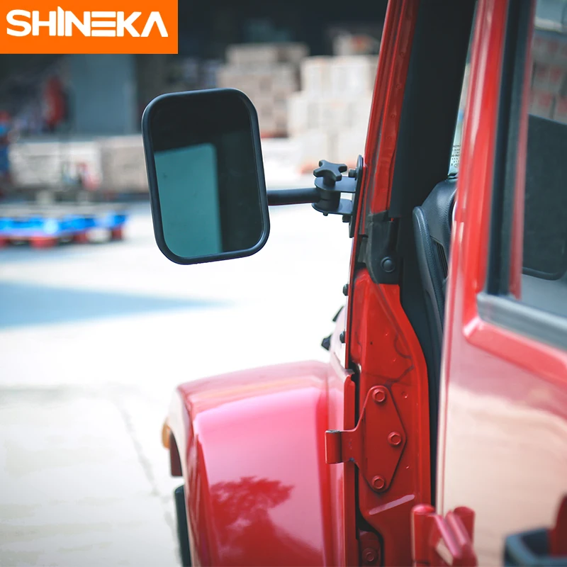 Зеркало внешнее SHINEKA для Jeep Wrangler JK TJ CJ LJ|views|view mirrorview door |
