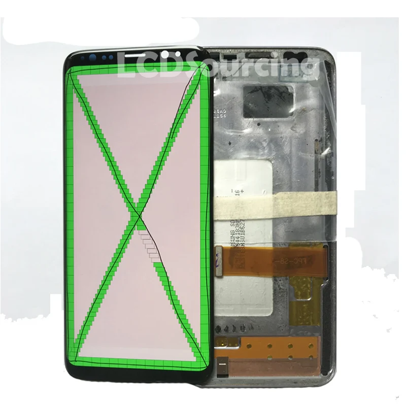 AMOLED красная горящая Тень для samsung Galaxy S8 lcd G950 G950F S8 Plus дисплей G955 G955F кодирующий преобразователь сенсорного экрана в сборе Замена