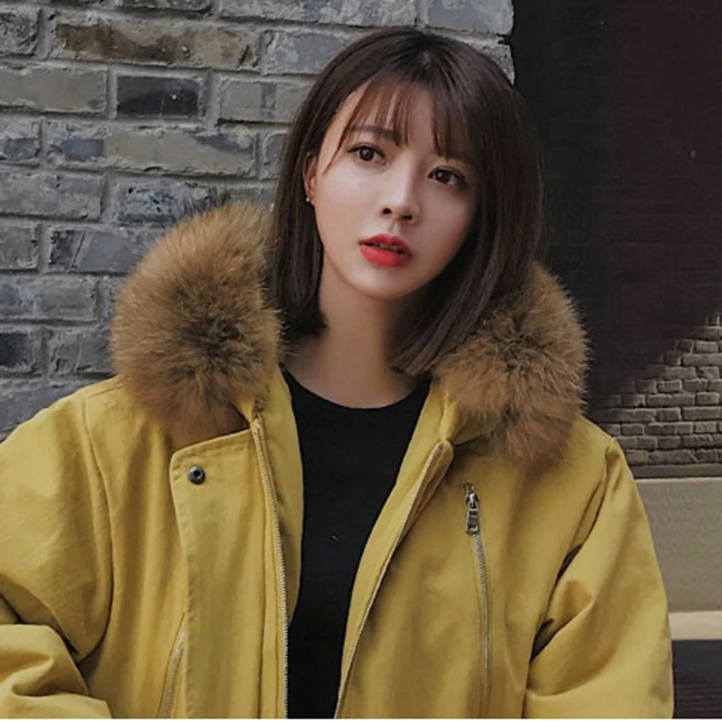 Куртка женская длинная с меховым воротником и капюшоном 2019|fashion parka|parka fashionthicken parka