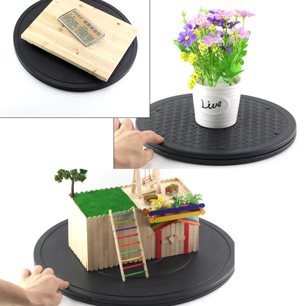 12 дюймовая вращающаяся Поворотная платформа Lazy Susan с нескользящей канавкой 55