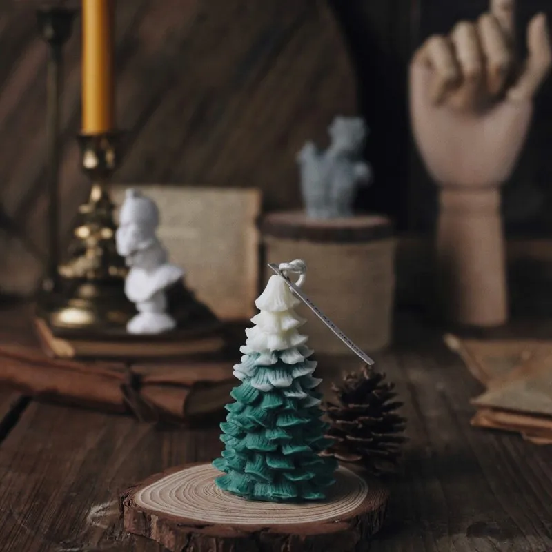 DIY 3D Рождественская елка украшения Силиконовые свечи формы ручной работы смолы глина ремесла формы украшения инструменты поставщик
