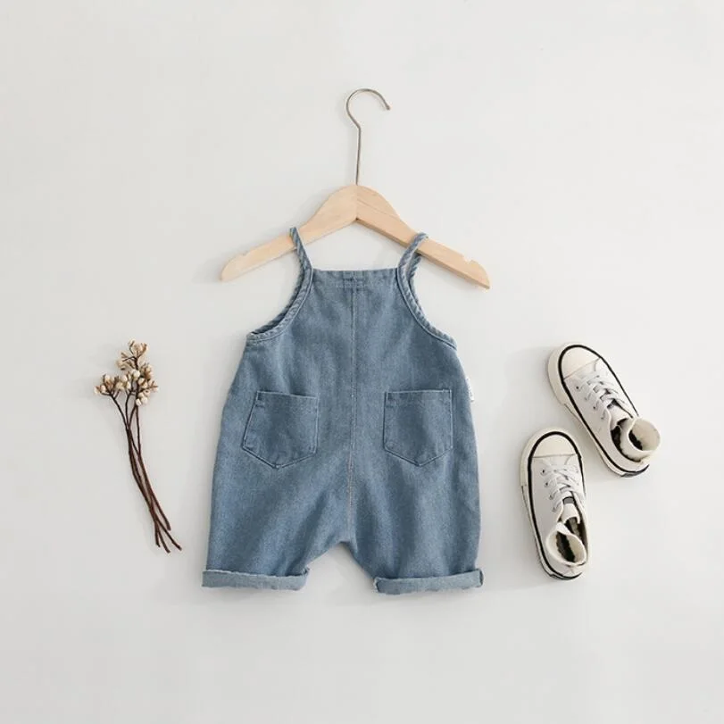 2019 джинсовые комбинезоны для малышей детская одежда брюки детские ремни штаны
