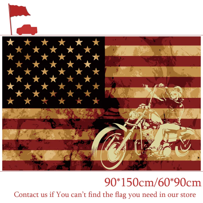 

90*150cm 60*90cm 3X5FT Flag Of Pirate Riding Motorcycle American Priate Flags 90x150cm Customized Pirate Banners