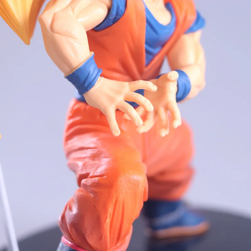Dragon Ball Z Goku Super SaiYan 3 Kneeling Wave шоколадная щетка Saiyan 3 Blood ПВХ фигурка DBZ Коллекция Модель 20 см
