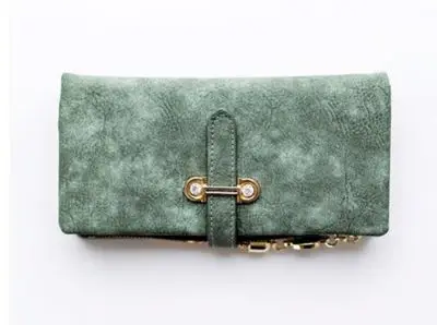 green Длинный модный короткий матовый женский кошелек в винтажном стиле с кисточками на молнии и застежке, женские кошельки и кошельки, сумка для денег, 851 - Цвет: green