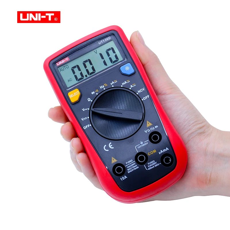 UNI T UT136D Авто Диапазон LCR метр мультитестер хранение данных DMM Цифровые