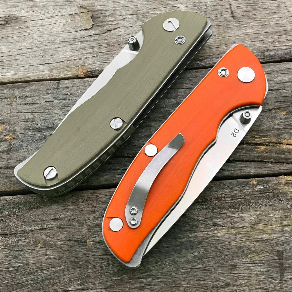 Складной нож LDT Bear Tabargan 95 D2 Blade G10 тактический для выживания Походный