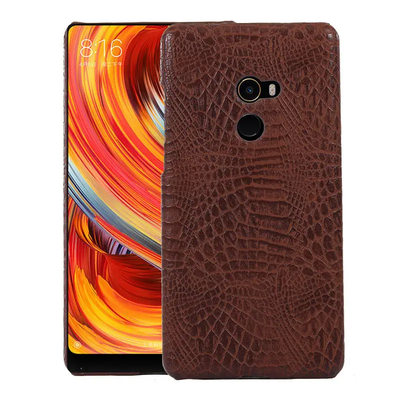 Для Xiaomi Mi Mix 2 чехол Mix2 Роскошный PU кожаный твердый пластиковый на заднюю панель
