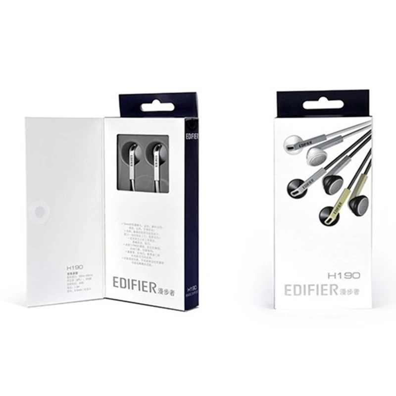 EDIFIER P190 наушники-вкладыши динамический звук HIFI гарнитура 3,5 мм Aux эргономичный дизайн шумоподавление наушники