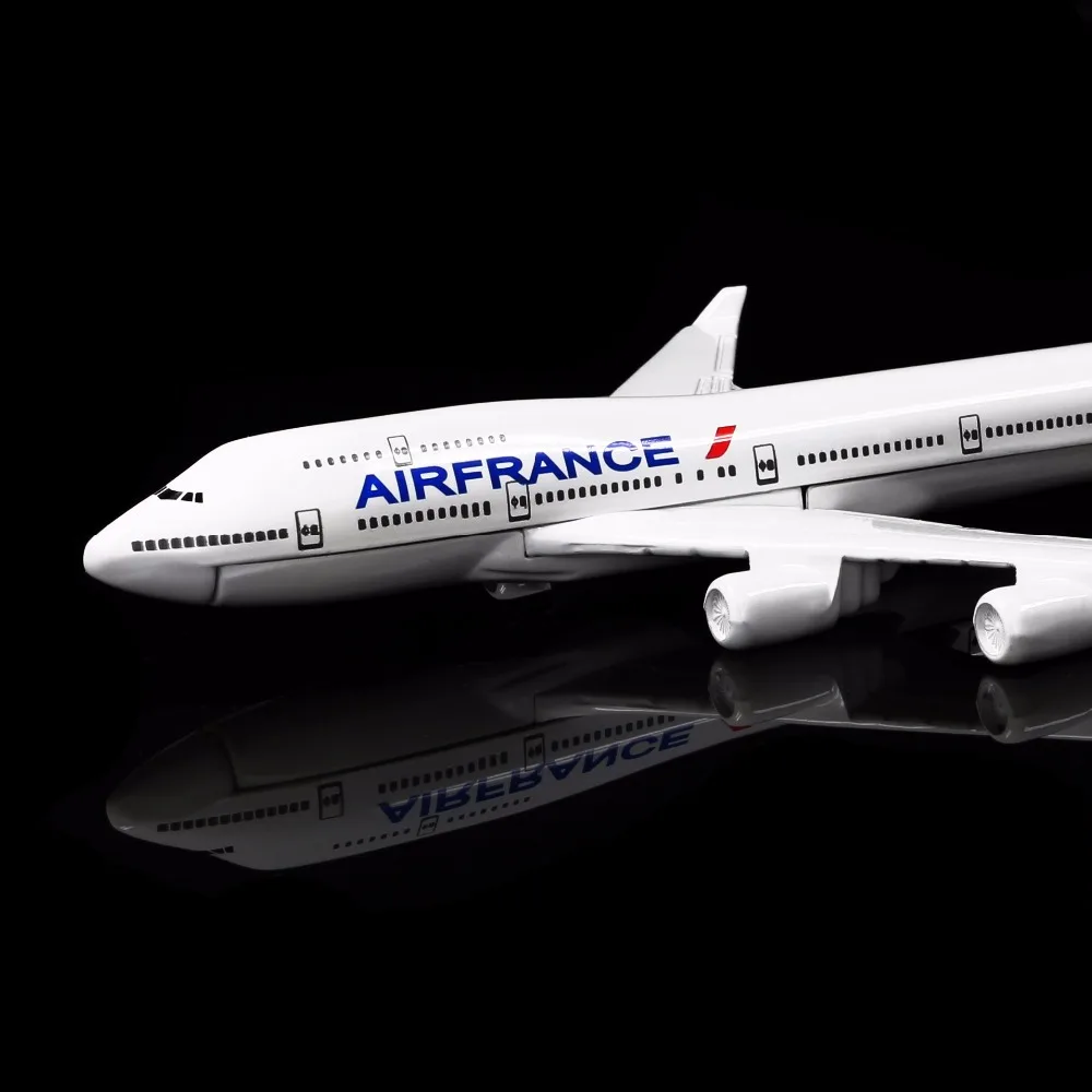 1: 400 16 см Франция Airlines Boeing 747 металлическая модель самолета украшение офиса