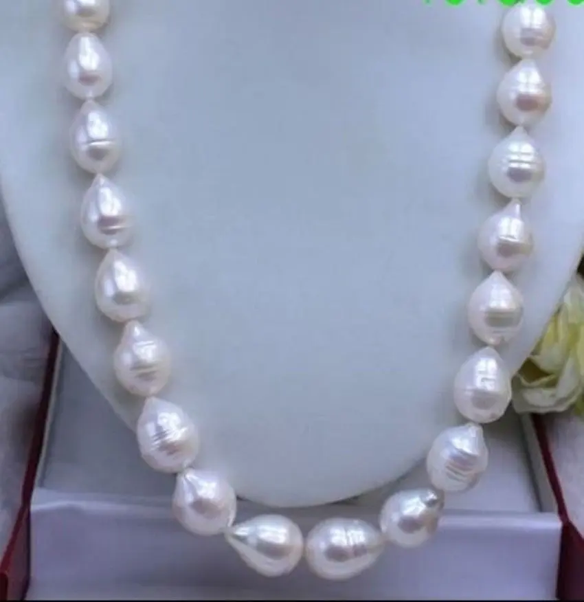 Фото Женское Жемчужное Ожерелье akoya с натуральным жемчугом 13-15 мм 35 дюймов оптовая