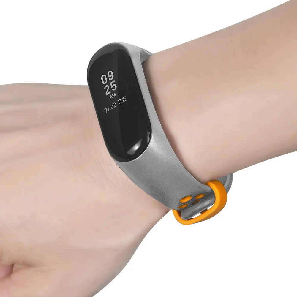 Сменный силиконовый ремешок на запястье, совместимый с Xiaomi mi Band 3 Xao mi Xio mi Band Band3, умный браслет на запястье, мягкие ремни