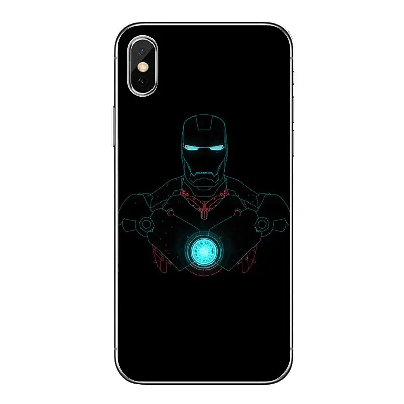 Мстители фильм супергерой Железный человек дуговой реактор логотип ТПУ чехол