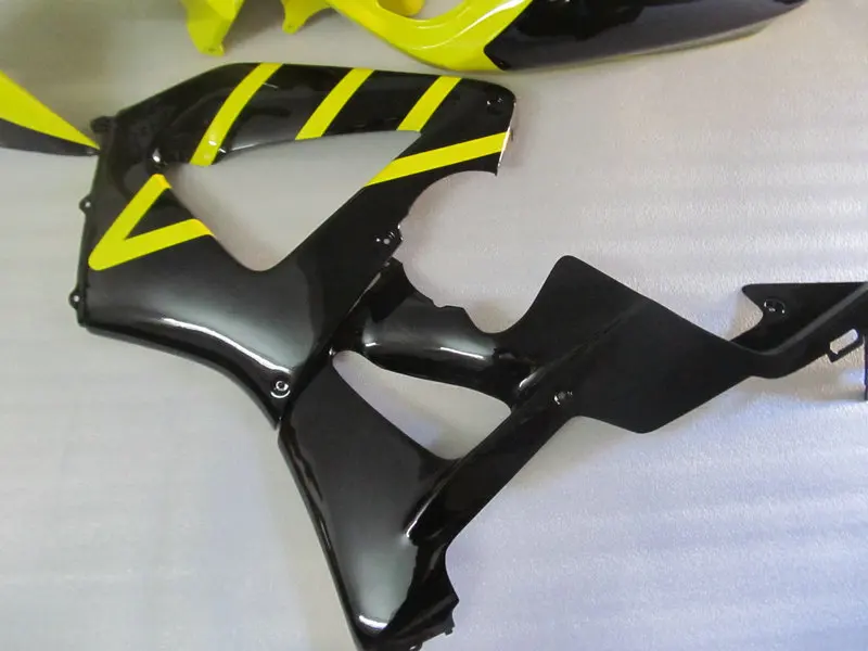 Комплект обтекателей для HONDA CBR900RR 929 00 01 CBR 900RR 2000 2001 ABS желто-черные Обтекатели +