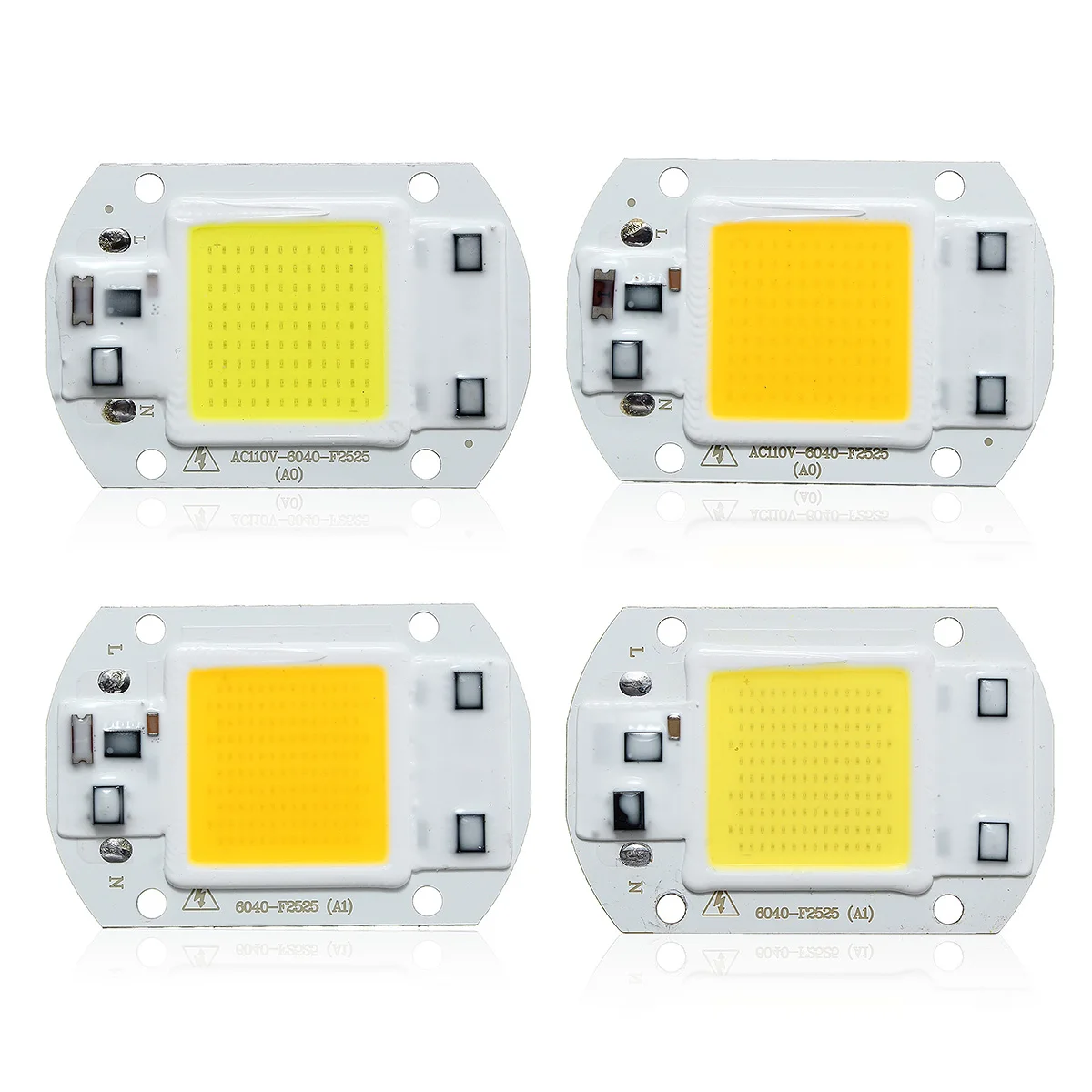 

40 X 60MM COB Chip 220V DIY 30W 2600LM No Need Driver Input Smart IC High Lumen LED Bulb Lamp For DIY Floodlight Spotlight