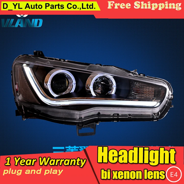 

D-YL Car Styling for Lancer-ex Headlights 2009-2015 Lancer-ex LED Headlight DRL Bi Xenon Lens High Low Beam Parking Fog Lamp