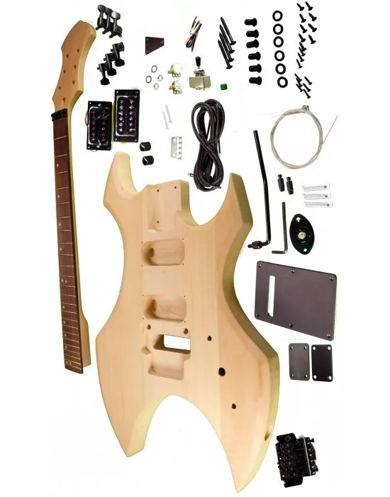 Богатая DIY электрическая гитара ручной работы корпус из липы и фингерборд