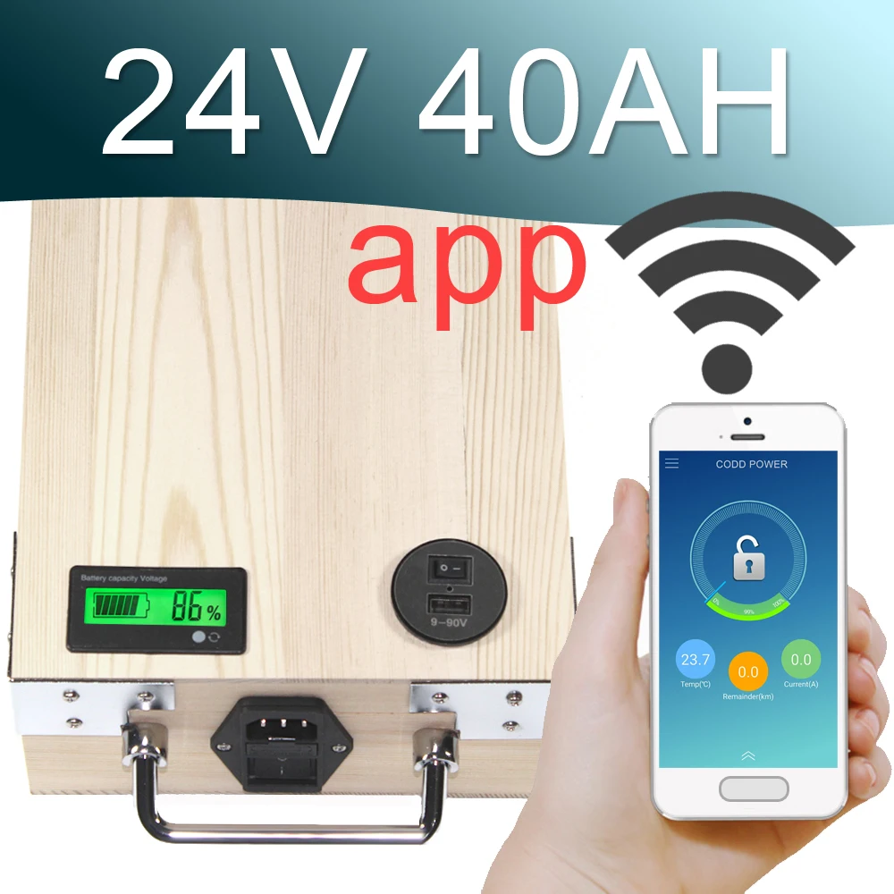 Литий-ионный аккумулятор для электровелосипеда 24 В 40 А · ч USB 2 0 1000 Вт | Спорт и