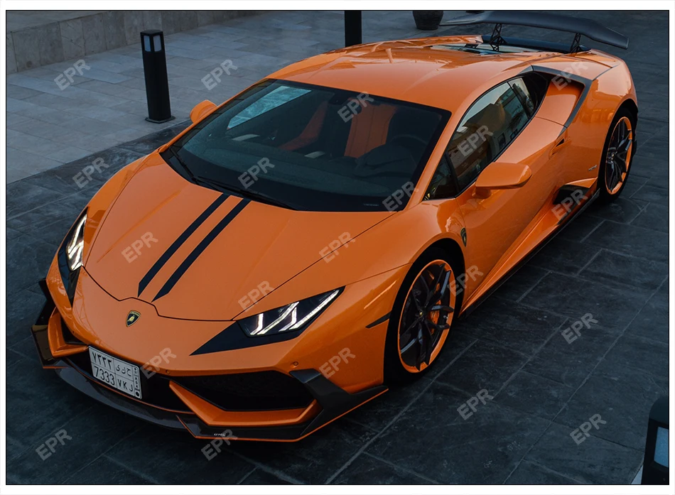 Углеродное волокно передняя губа для Lamborghini Huracan LP610(+) DM Стиль передняя губа с Canard наборы для тела тюнинг отделка Huracan LP610